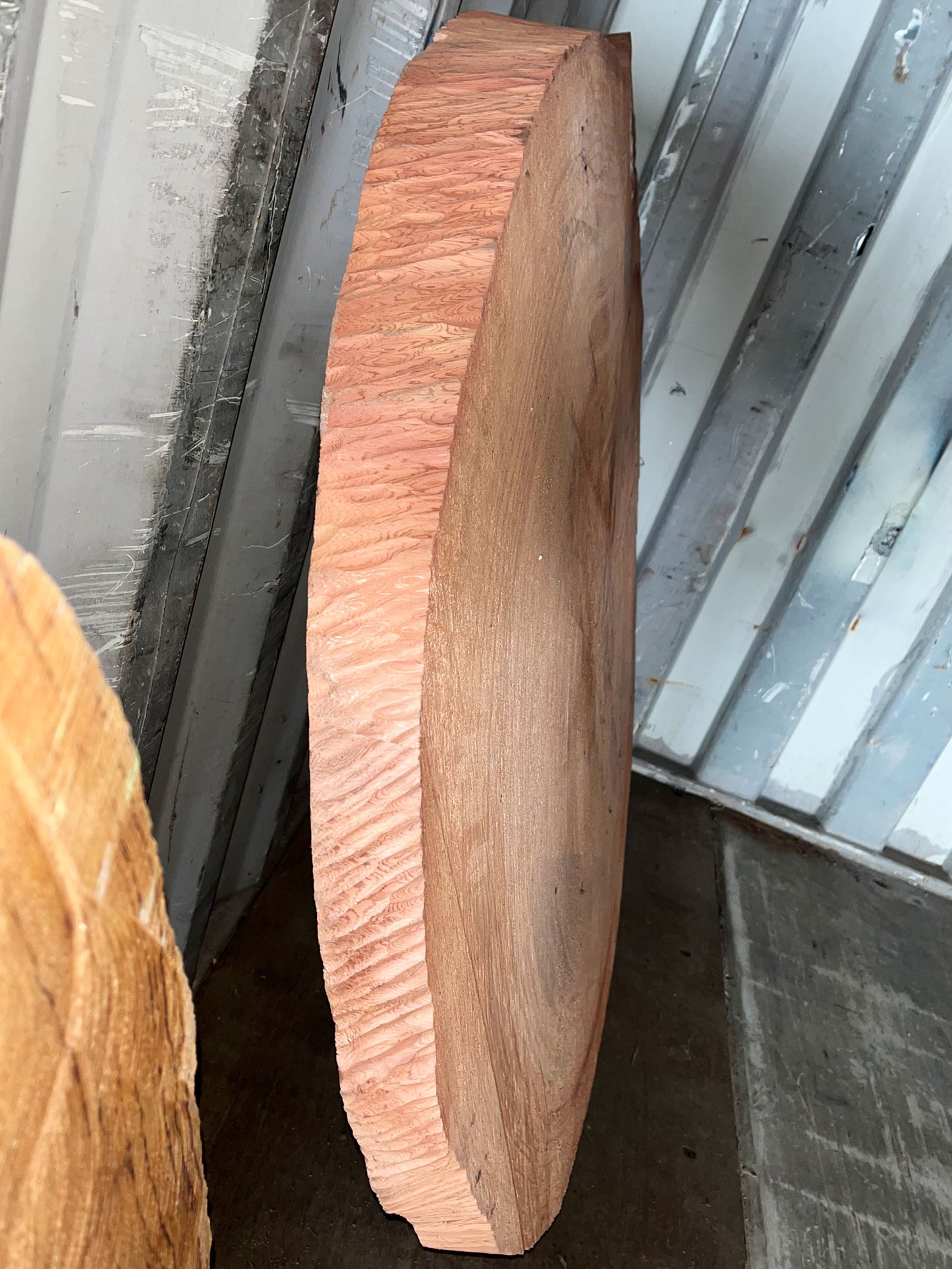 Giant Sequoia Live Edge Cookie / Round – 43" x 41" x 2" – Old Growth, Air-Dried – #GSC-16