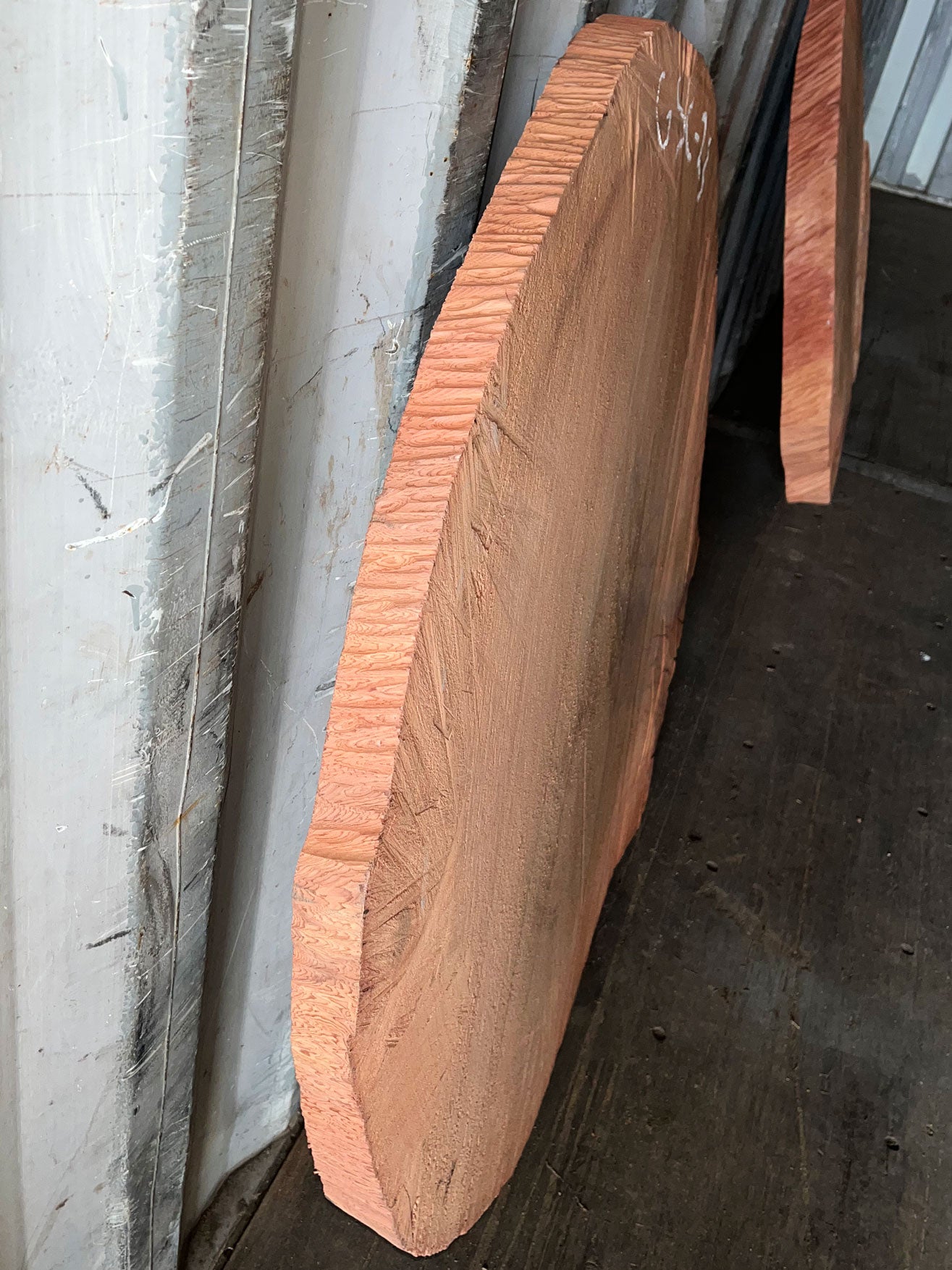 Giant Sequoia Live Edge Cookie / Round – 42" x 40" x 1.5" – Old Growth, Air-Dried – #GSC-23