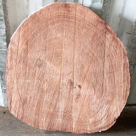 Giant Sequoia Live Edge Cookie / Round – 31" x 28" x 1.25" – Old Growth, Air-Dried – #GSC-29