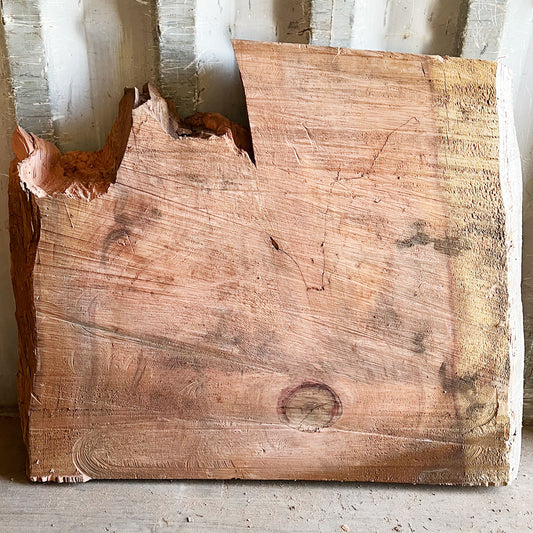Giant Sequoia Live Edge Piece – 33" x 29" x 2.75" – Old Growth, Air-Dried – #GSP-39