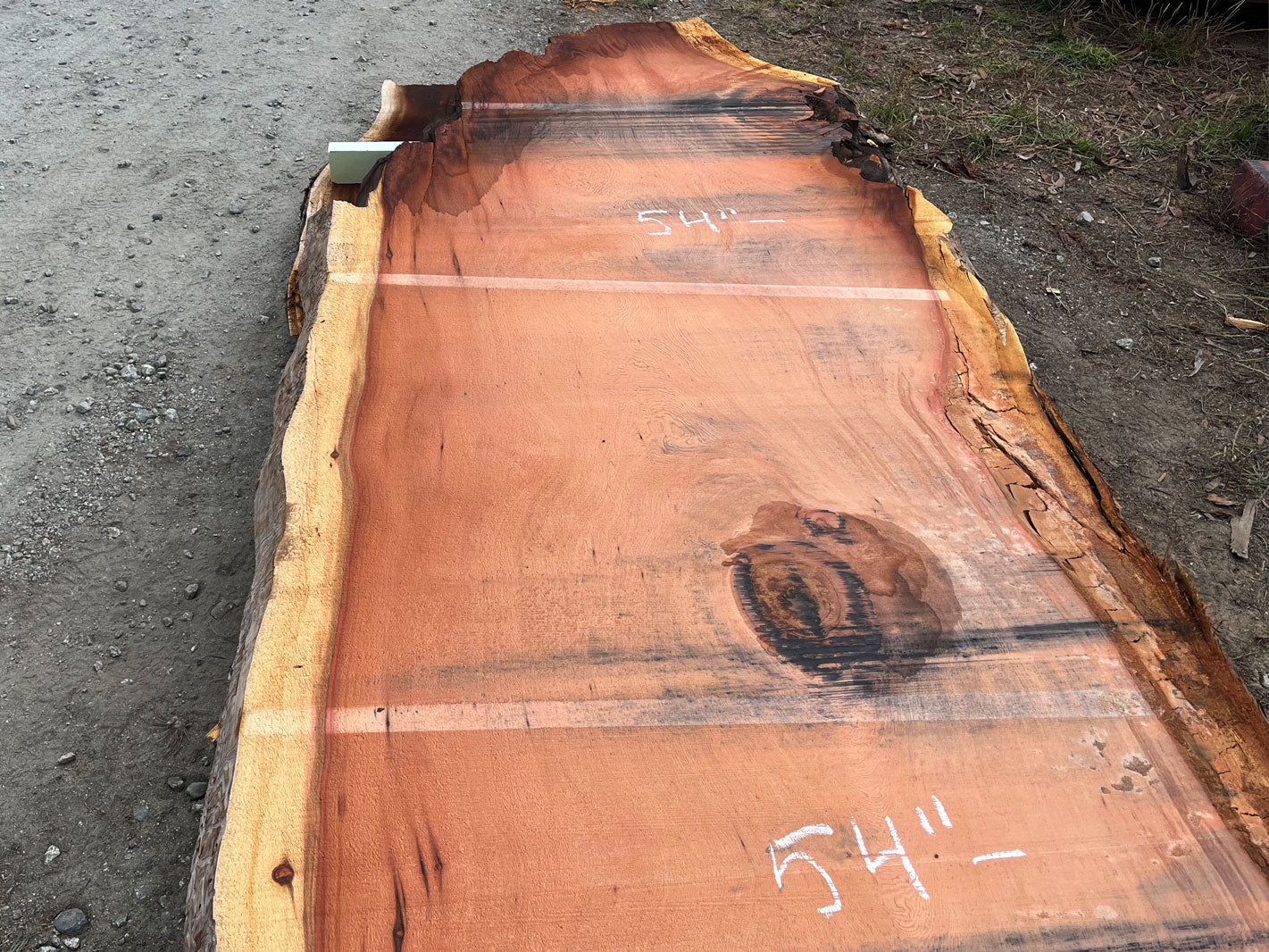 Giant Sequoia Live Edge Slab – 16' x 60" x 3.25" – Old Growth, Air-Dried – #C5-10