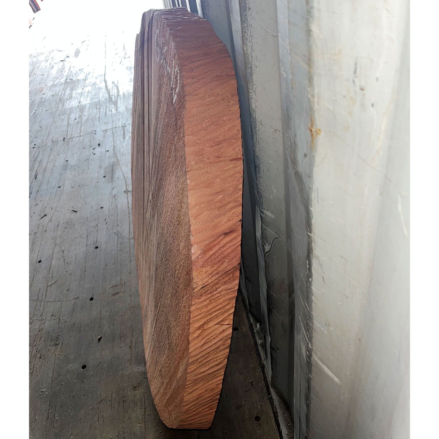 Giant Sequoia Live Edge Cookie / Round – 41" x 39" x 2.5" – Old Growth, Air-Dried – #GSC-10