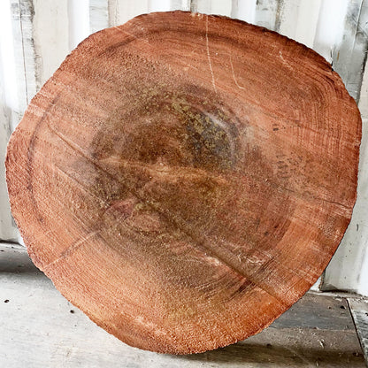 Giant Sequoia Live Edge Cookie / Round – 41" x 39" x 2.5" – Old Growth, Air-Dried – #GSC-10