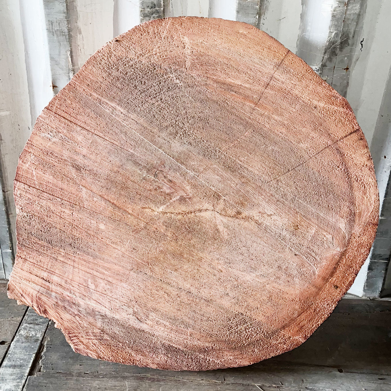 Giant Sequoia Live Edge Cookie / Round – 42" x 39" x 2.75" – Old Growth, Air-Dried – #GSC-11