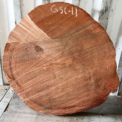 Giant Sequoia Live Edge Cookie / Round – 42" x 39" x 2.75" – Old Growth, Air-Dried – #GSC-11