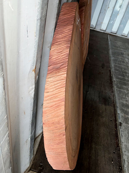 Giant Sequoia Live Edge Cookie / Round – 36" x 33.5" x 2.5" – Old Growth, Air-Dried – #GSC-12