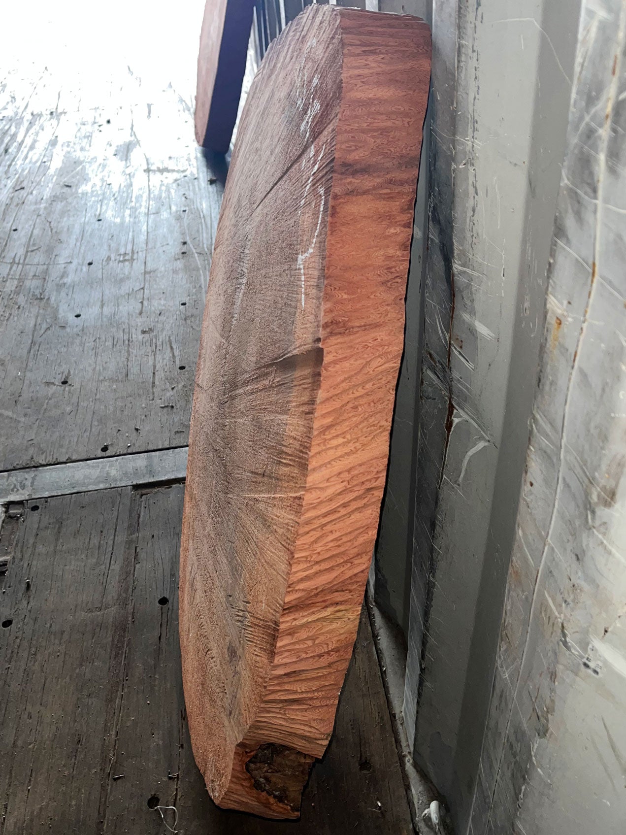 Giant Sequoia Live Edge Cookie / Round – 36" x 33.5" x 2.5" – Old Growth, Air-Dried – #GSC-12