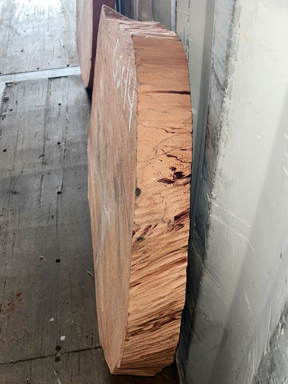 Giant Sequoia Live Edge Cookie / Round – 36" x 32" x 3.25" – Old Growth, Air-Dried – #GSC-14