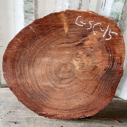 Giant Sequoia Live Edge Cookie / Round – 30" x 27.5" x 3" – Old Growth, Air-Dried – #GSC-15