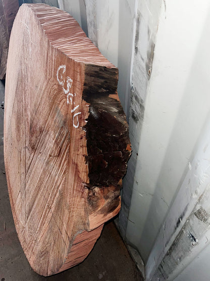 Giant Sequoia Live Edge Cookie / Round – 43" x 41" x 2" – Old Growth, Air-Dried – #GSC-16