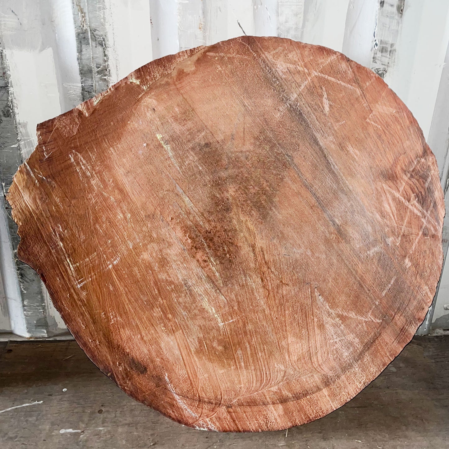 Giant Sequoia Live Edge Cookie / Round – 43" x 41" x 2" – Old Growth, Air-Dried – #GSC-16
