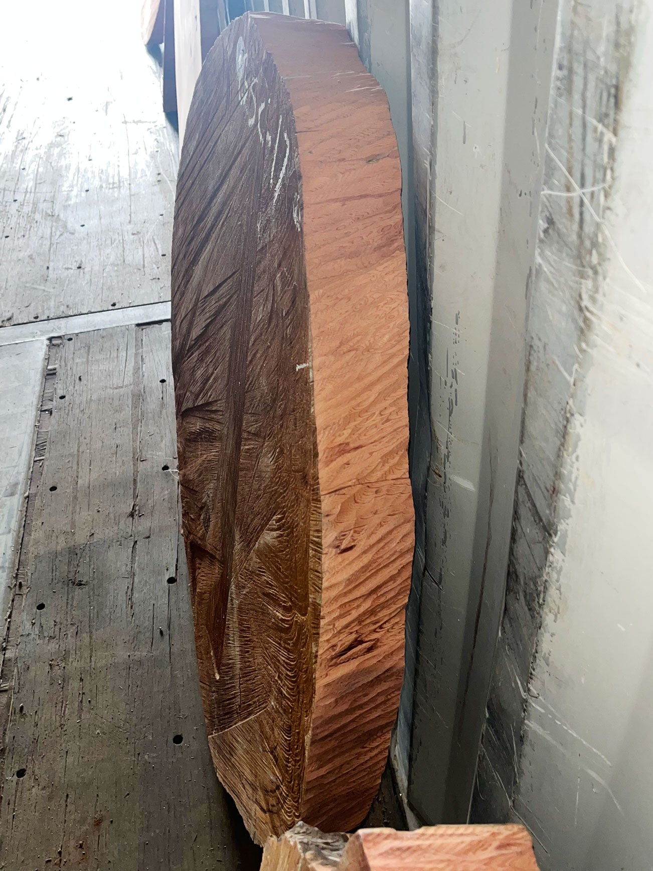 Giant Sequoia Live Edge Cookie / Round – 41" x 38.5" x 3" – Old Growth, Air-Dried – #GSC-17