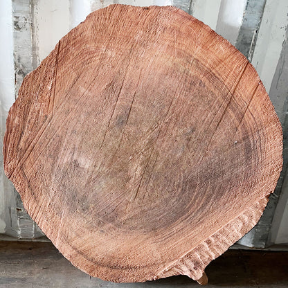Giant Sequoia Live Edge Cookie / Round – 41" x 38.5" x 3" – Old Growth, Air-Dried – #GSC-17