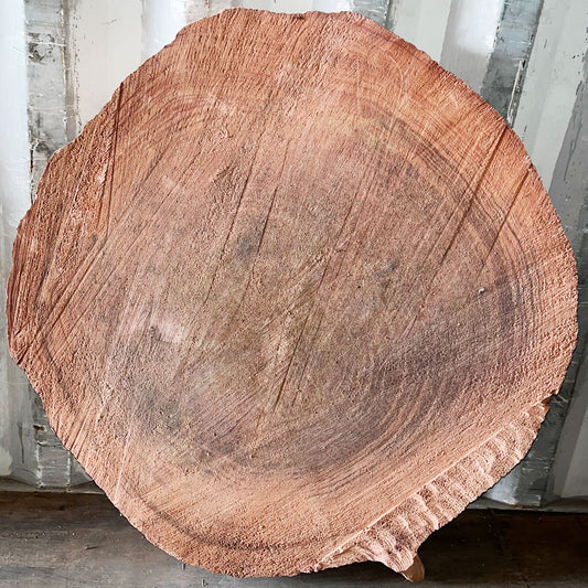 Giant Sequoia Live Edge Cookie / Round – 41" x 38.5" x 3" – Old Growth, Air-Dried – #GSC-17