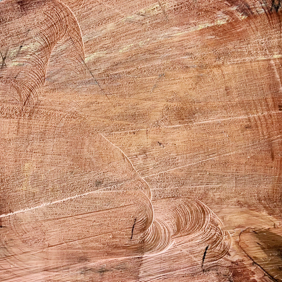 Giant Sequoia Live Edge Cookie / Round – 36" x 32" x 2.75" – Old Growth, Air-Dried – #GSC-2