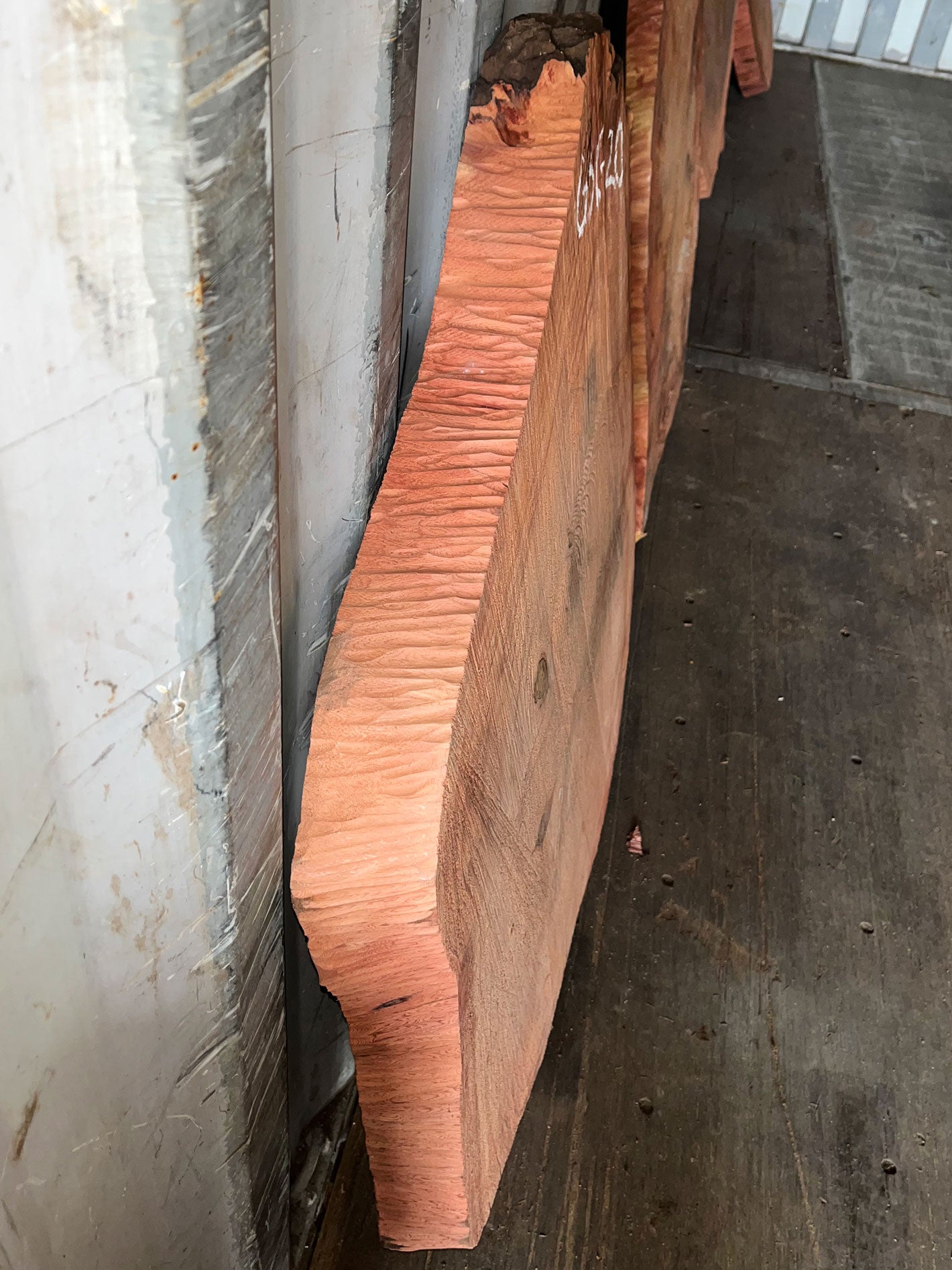 Giant Sequoia Live Edge Cookie / Round – 33" x 29.5" x 3" – Old Growth, Air-Dried – #GSC-20