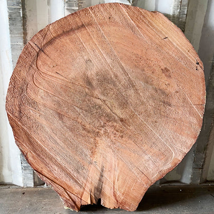 Giant Sequoia Live Edge Cookie / Round – 42" x 40" x 1.5" – Old Growth, Air-Dried – #GSC-23