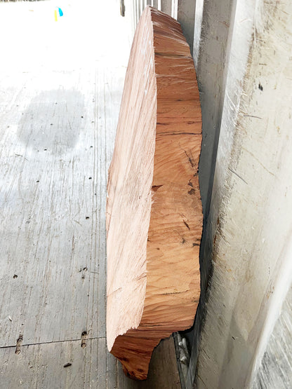 Giant Sequoia Live Edge Cookie / Round – 35" x 29.5" x 2.5" – Old Growth, Air-Dried – #GSC-25