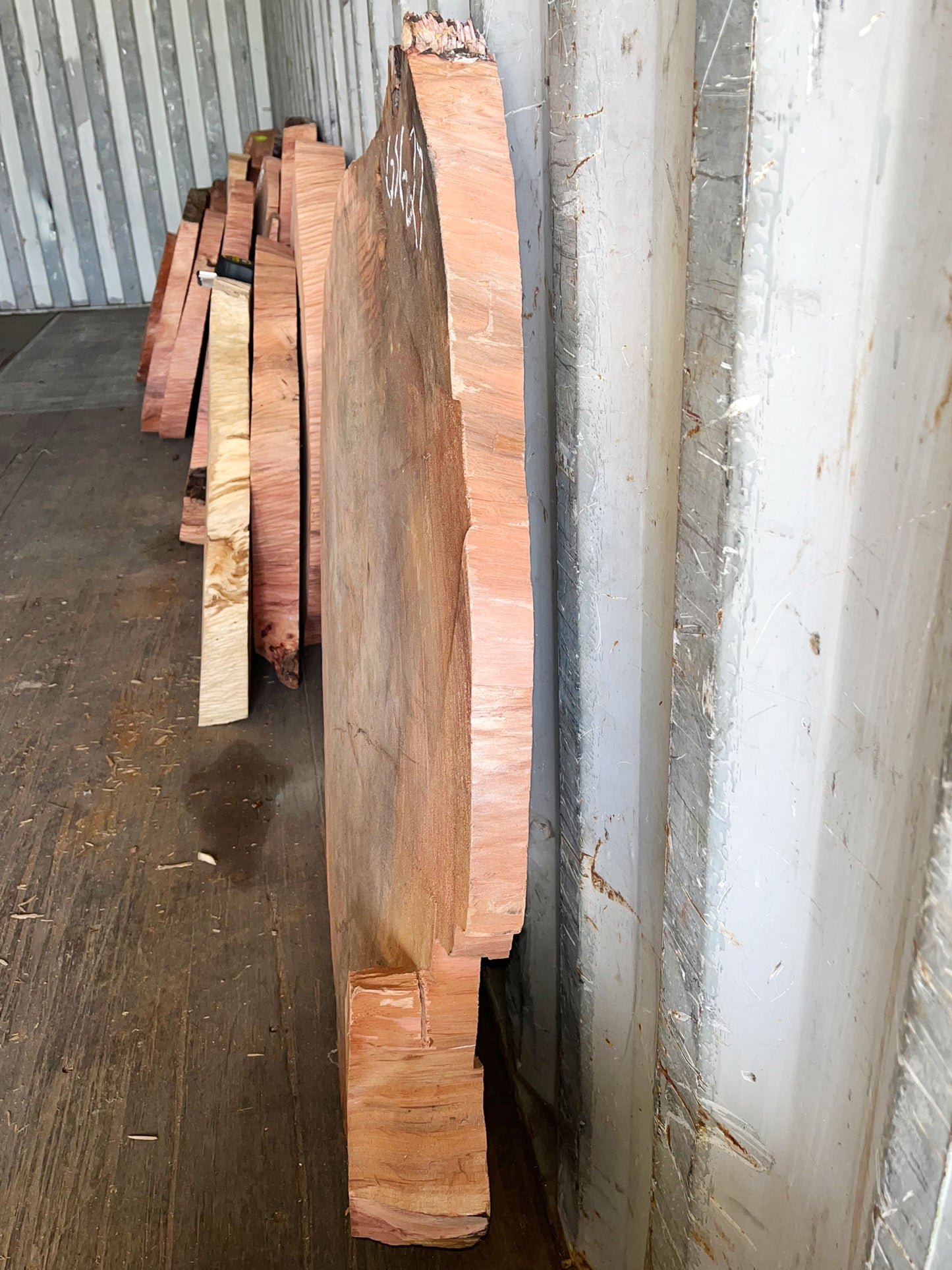 Giant Sequoia Live Edge Cookie / Round – 45" x 39" x 1.75" – Old Growth, Air-Dried – #GSC-27