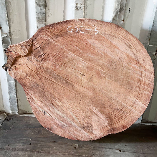 Giant Sequoia Live Edge Cookie / Round – 38" x 34" x 2.75" – Old Growth, Air-Dried – #GSC-3