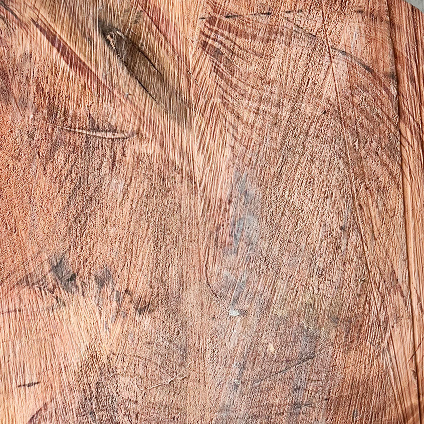 Giant Sequoia Live Edge Cookie / Round – 33" x 28" x 3" – Old Growth, Air-Dried – #GSC-33