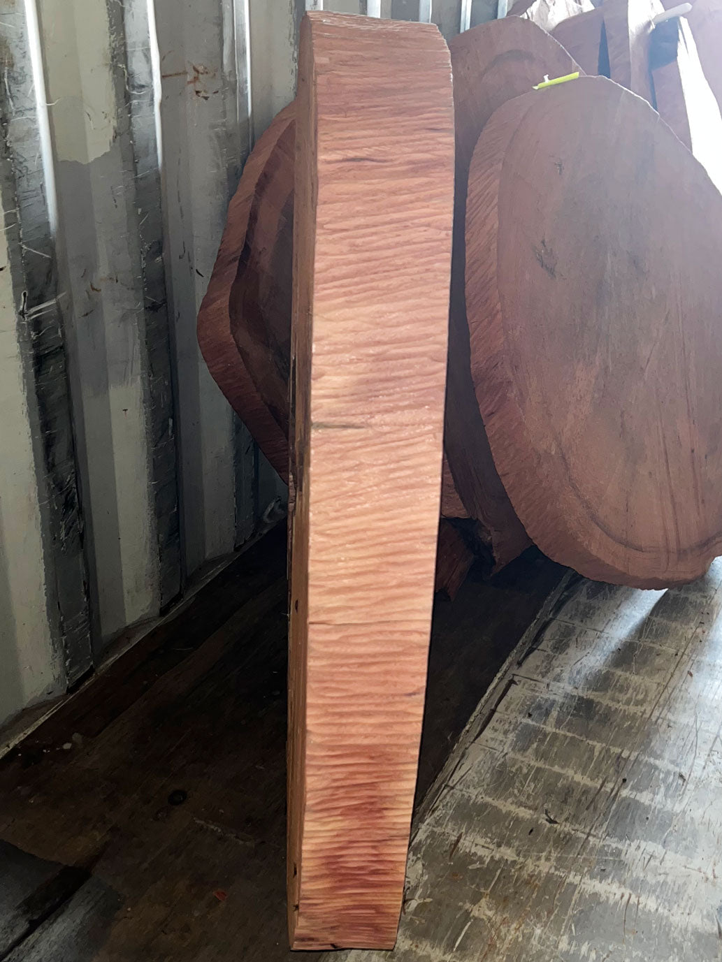 Giant Sequoia Live Edge Cookie / Round – 46" x 43" x 4" – Old Growth, Air-Dried – #GSC-6