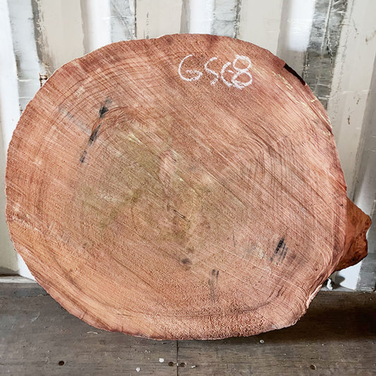 Giant Sequoia Live Edge Cookie / Round – 36" x 34" x 2.75" – Old Growth, Air-Dried – #GSC-8