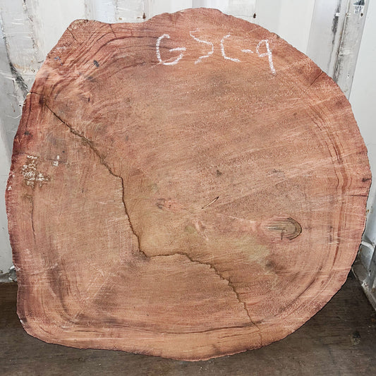 Giant Sequoia Live Edge Cookie / Round – 35" x 34" x 3" – Old Growth, Air-Dried – #GSC-9