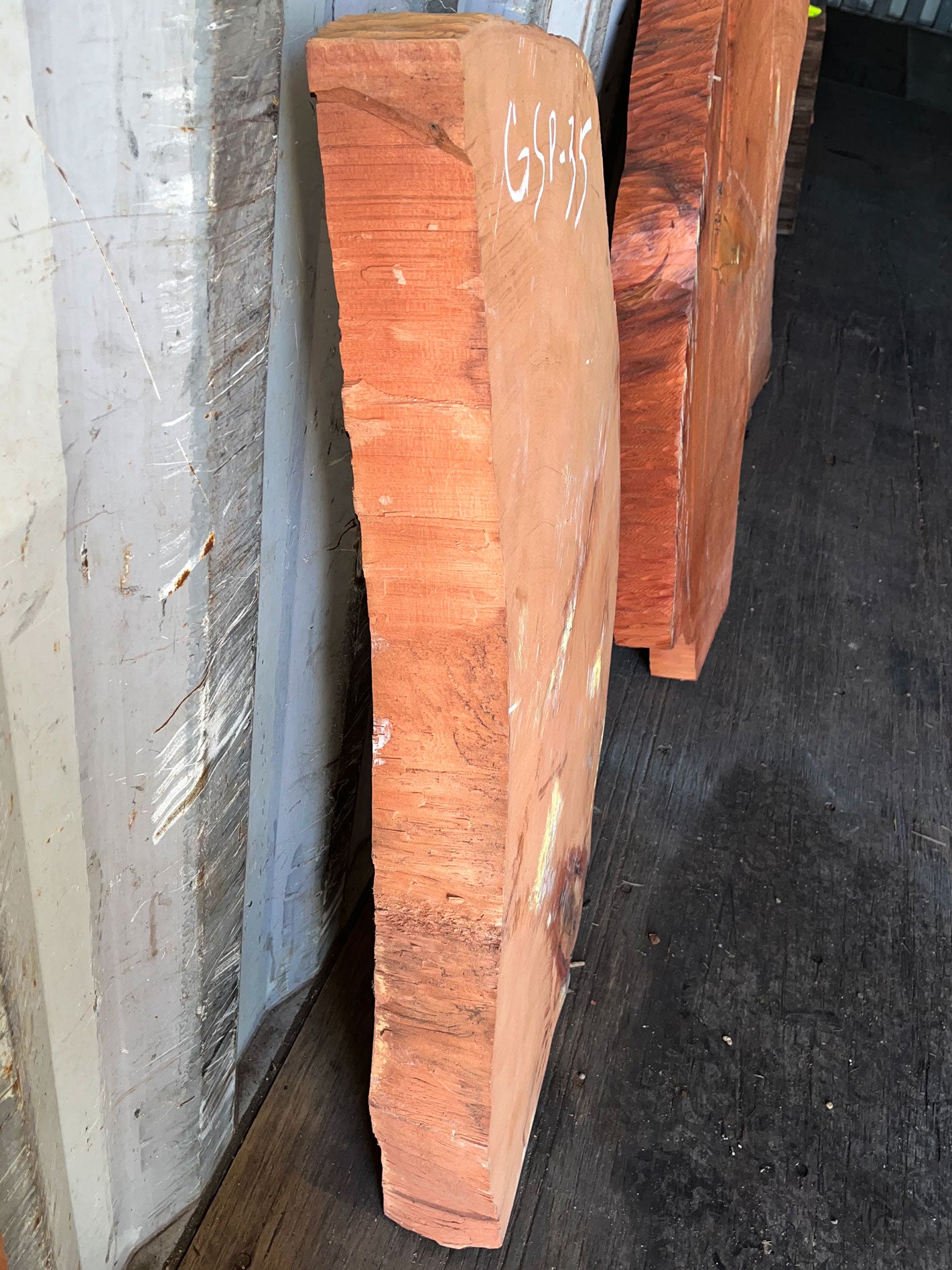 Giant Sequoia Live Edge Piece – 41" x 18" x 3" – Old Growth, Air-Dried – #GSP-35
