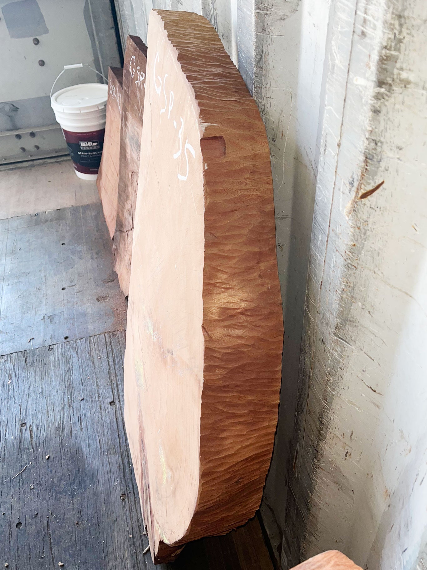 Giant Sequoia Live Edge Piece – 41" x 18" x 3" – Old Growth, Air-Dried – #GSP-35