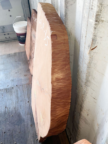 Giant Sequoia Live Edge Piece – 41" x 18" x 3" – Old Growth, Air-Dried – #GSP-35