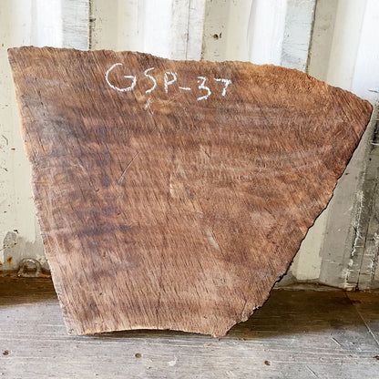 Giant Sequoia Live Edge Piece – 25" x 15" x 4.75" – Old Growth, Air-Dried – #GSP-37
