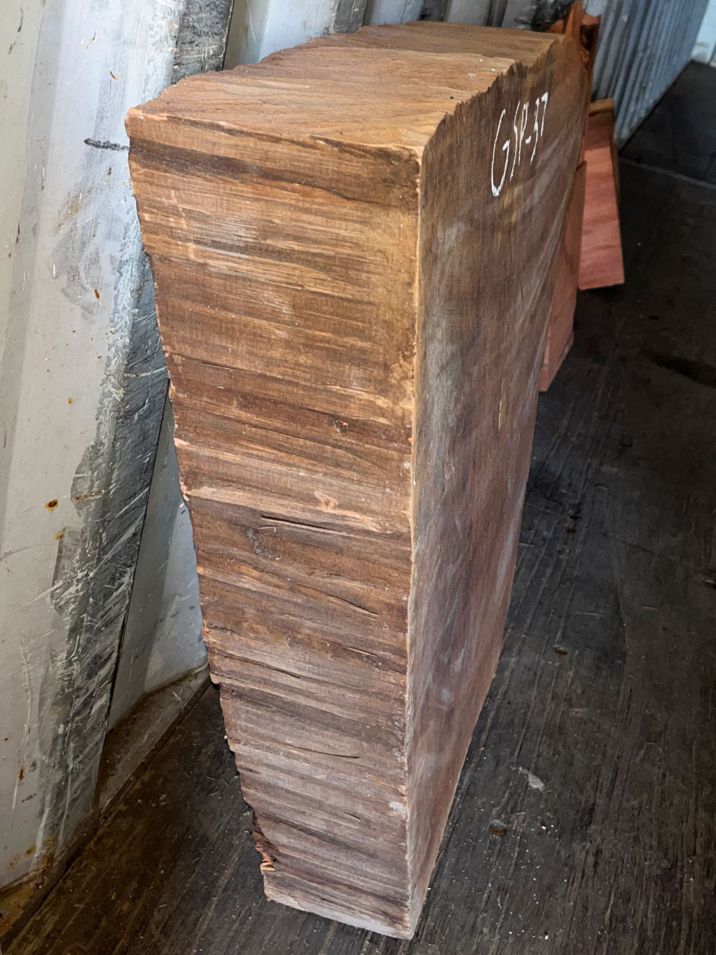 Giant Sequoia Live Edge Piece – 25" x 15" x 4.75" – Old Growth, Air-Dried – #GSP-37