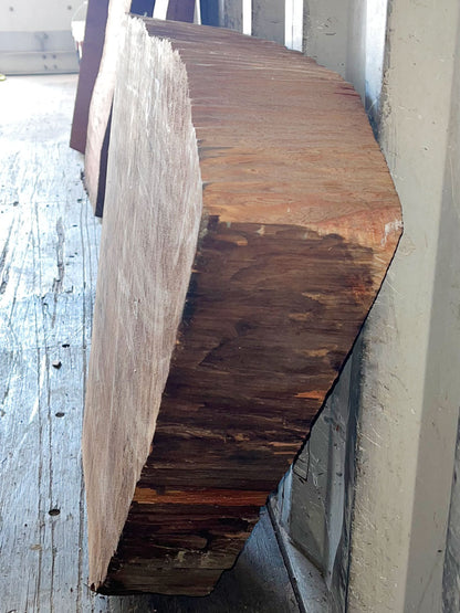 Giant Sequoia Live Edge Piece – 25" x 15" x 4.75" – Old Growth, Air-Dried – #GSP-37