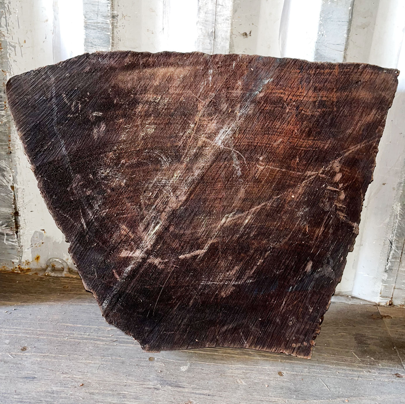 Giant Sequoia Live Edge Piece – 25" x 15" x 4.75" – Old Growth, Air-Dried – #GSP-37