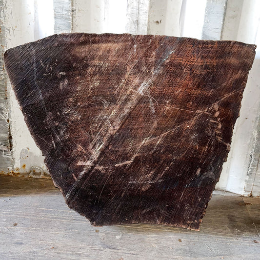 Giant Sequoia Live Edge Piece – 25" x 15" x 4.75" – Old Growth, Air-Dried – #GSP-37