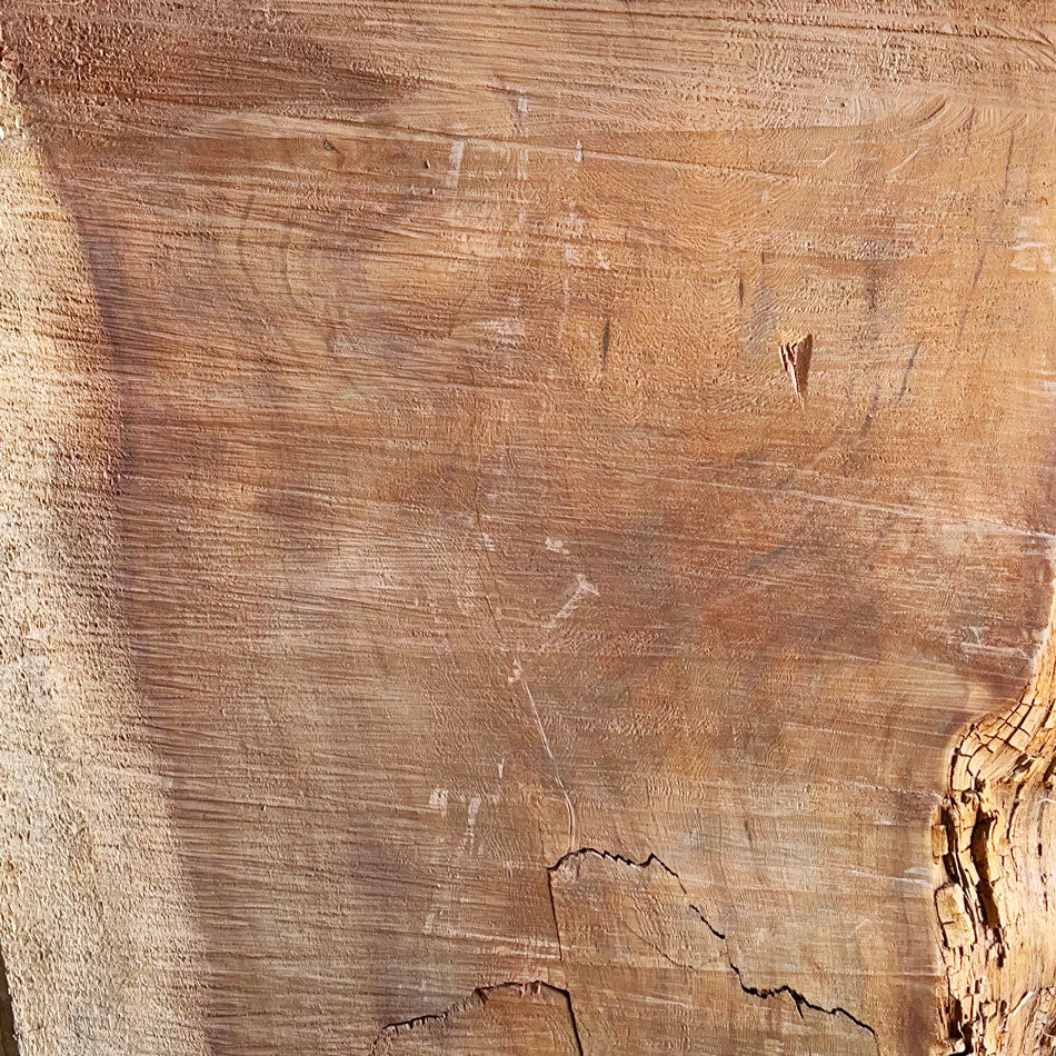 Giant Sequoia Live Edge Piece – 34" x 26.5" x 2.75" – Old Growth, Air-Dried – #GSP-38