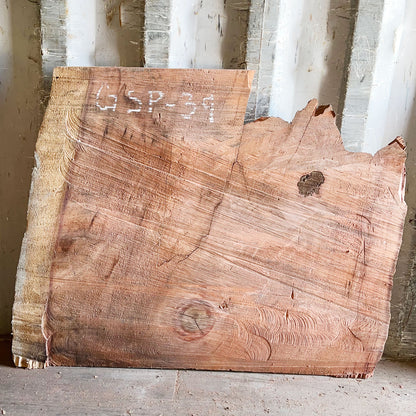 Giant Sequoia Live Edge Piece – 33" x 29" x 2.75" – Old Growth, Air-Dried – #GSP-39