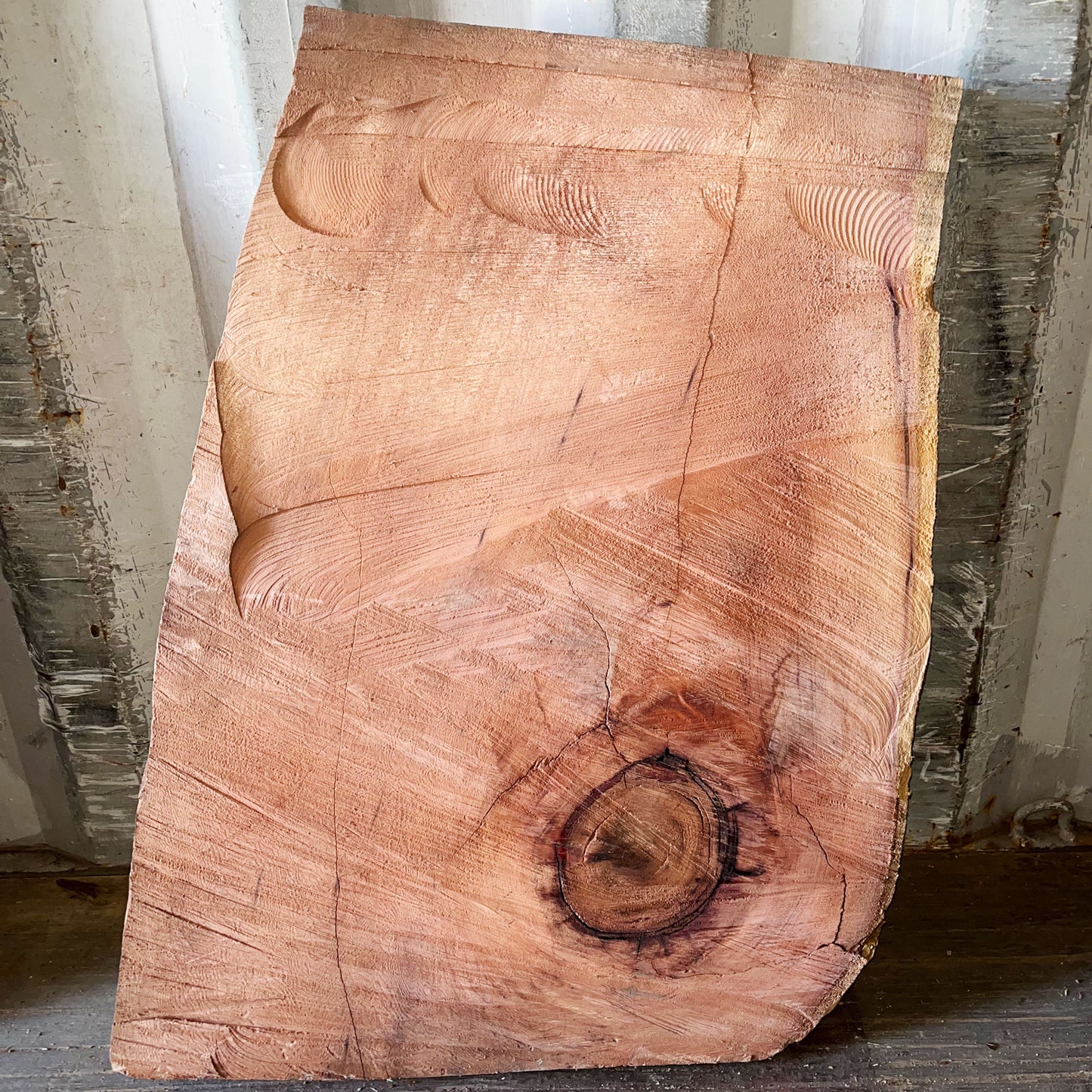 Giant Sequoia Live Edge Piece – 33" x 18.5" x 1.5" – Old Growth, Air-Dried – #GSP-40