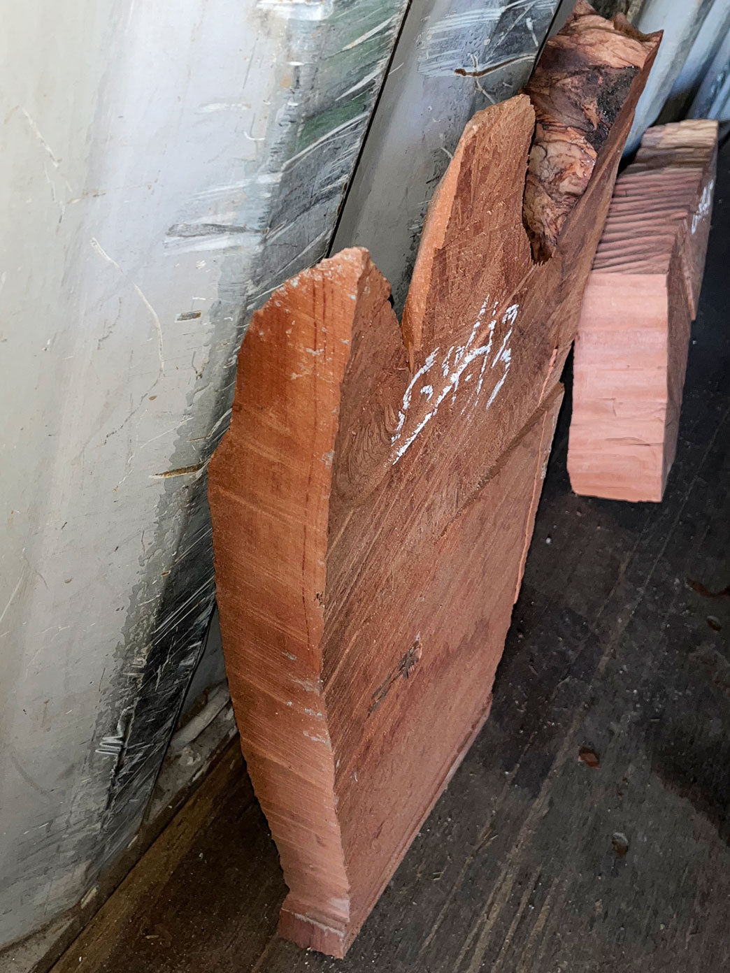 Giant Sequoia Live Edge Piece – 23" x 15.5" x 3.5" – Old Growth, Air-Dried – #GSP-45