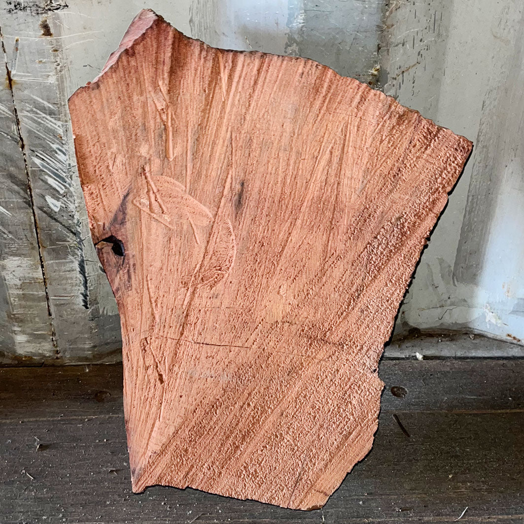 Giant Sequoia Live Edge Piece – 23" x 15.5" x 3.5" – Old Growth, Air-Dried – #GSP-45