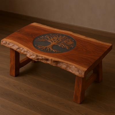Custom Coffee Table, Old Growth Giant Sequoia