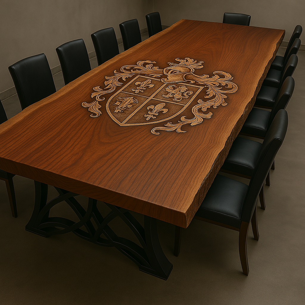 Custom Conference Table, Old Growth Giant Sequoia