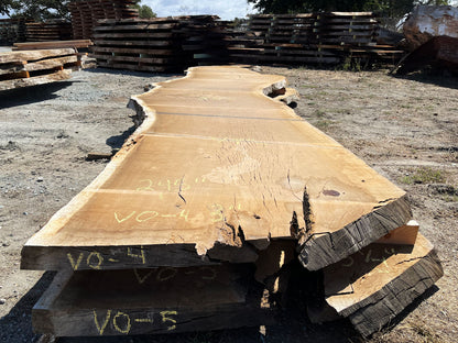 Heritage Valley Oak Live Edge Slab – 20.42' x 57" x 3" – Old Growth, Air-Dried – #VO-4
