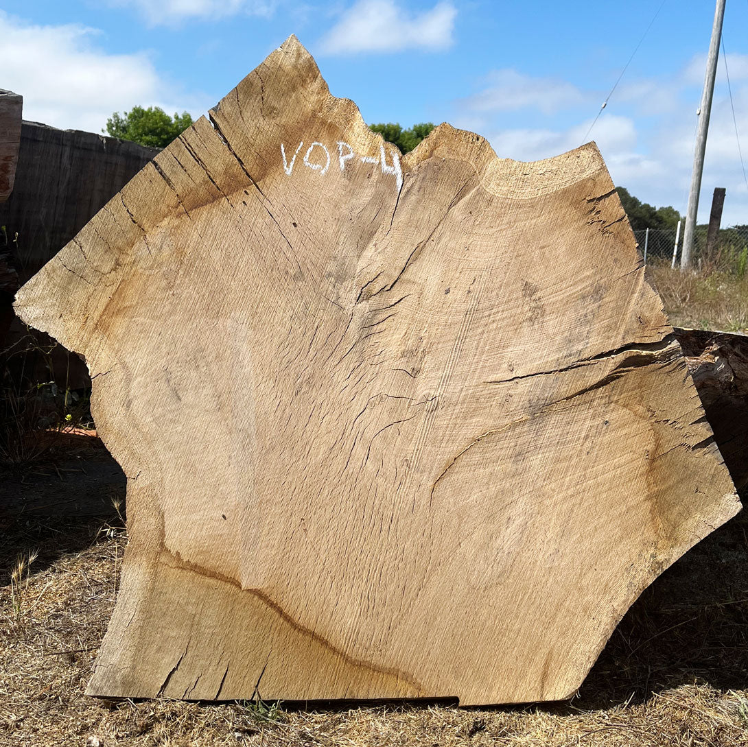 Heritage Valley Oak Live Edge Cookie / Round – 43" x 26.5" x 2.5" – Old Growth, Air-Dried – #VOP-4