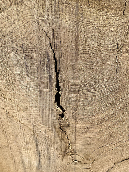 Heritage Valley Oak Live Edge Cookie / Round – 41" x 33" x 2.25" – Old Growth, Air-Dried – #VOP-7