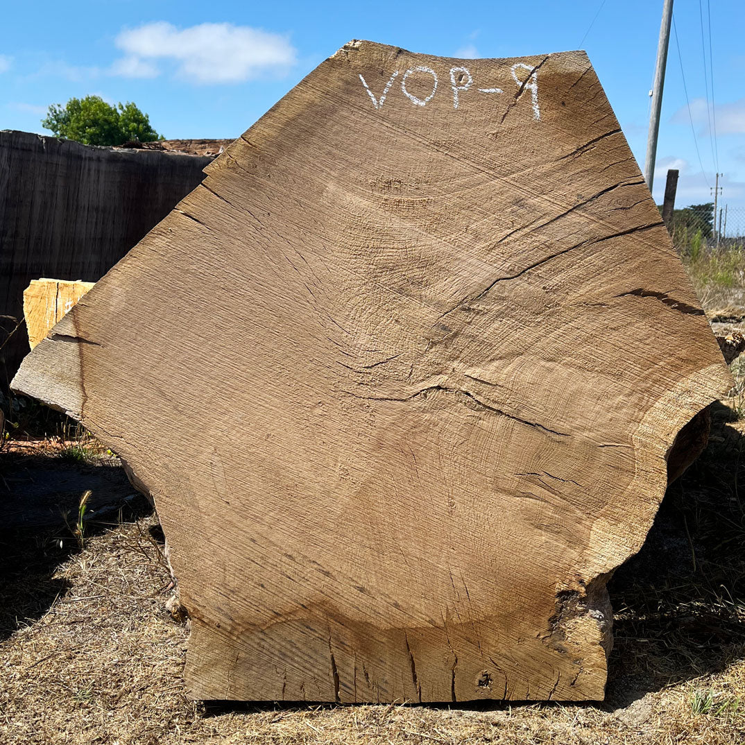Heritage Valley Oak Live Edge Cookie / Round – 38" x 24" x 2.5" – Old Growth, Air-Dried – #VOP-9