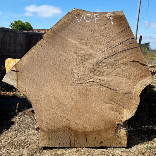 Heritage Valley Oak Live Edge Cookie / Round – 38" x 24" x 2.5" – Old Growth, Air-Dried – #VOP-9