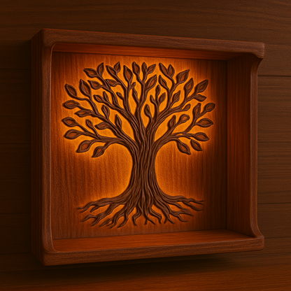 Custom Art Backlit, Old Growth Giant Sequoia