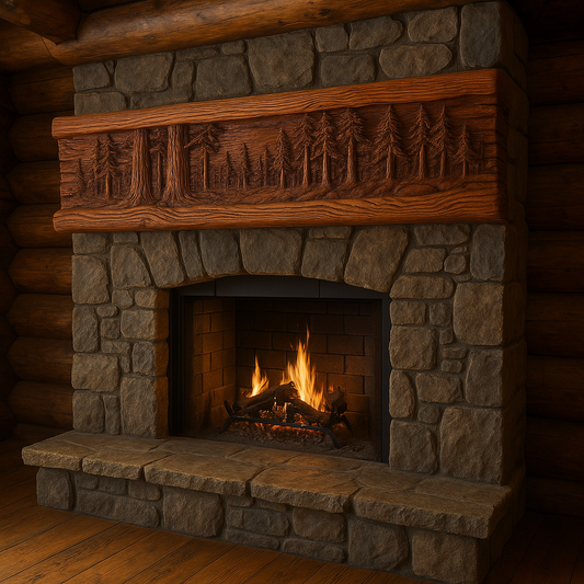 Custom Mantel, Old Growth Giant Sequoia